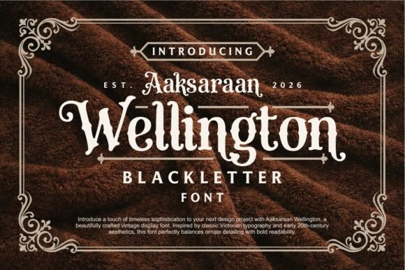 Aaksaraan Wellington: A Vintage Typeface for Editorial Excellence