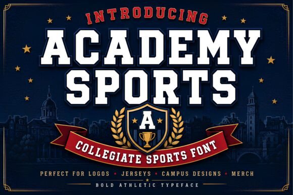 Academy Sports: The Bold Typeface for Editorial Impact