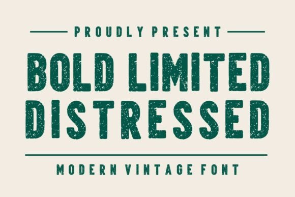 Bold Limited Distressed: The Perfect Display Typeface for Stronger Brand Identity