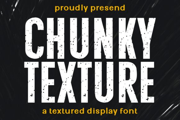 Chunky Texture: A Bold Display Font for Editorial Design