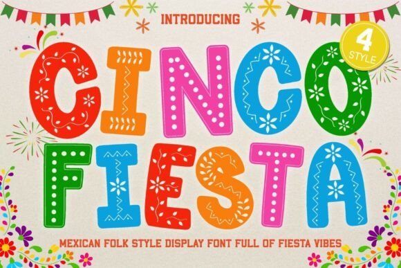 Cinco Fiesta: A Cheerful Display Typeface for Vibrant Editorial Design