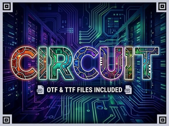 Circuit: The Bold Display Typeface for Handmade Creators