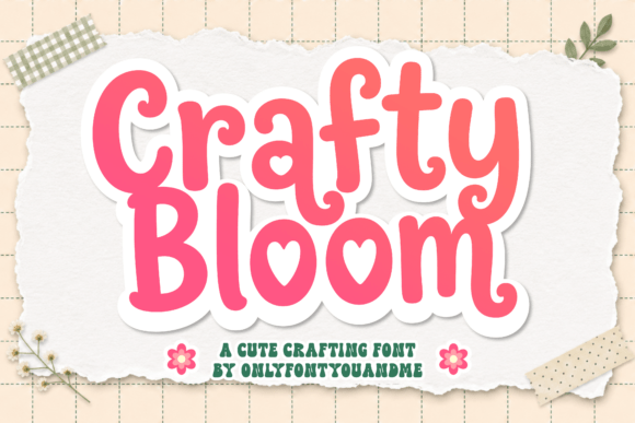 Crafty Bloom Display Font for Web Design