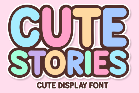 Cute Stories: A Playful Display Font for Modern Editorial Design