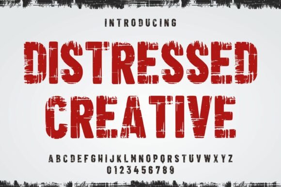 Distressed Creative: The Bold Typeface That Elevates Small Business Branding
