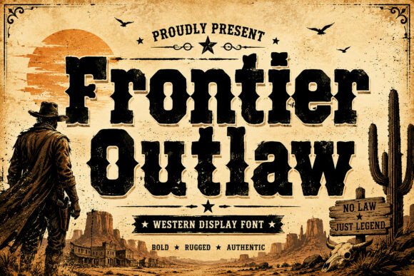 Frontier Outlaw: The Vintage Western Typeface for Bold Branding