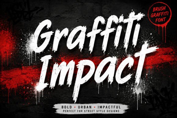 Graffiti Impact Font for Bold Editorial Design