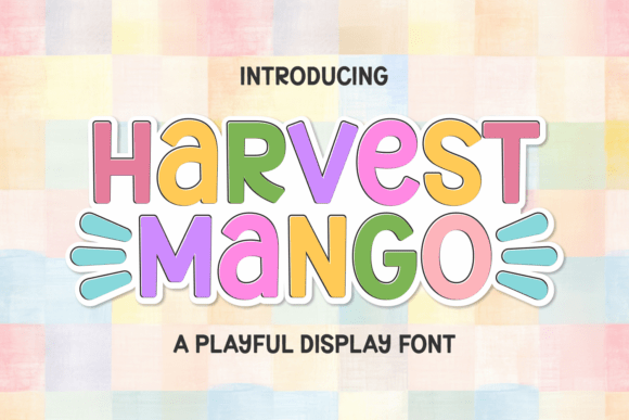 Harvest Mango: The Perfect Display Font for Handmade Creators