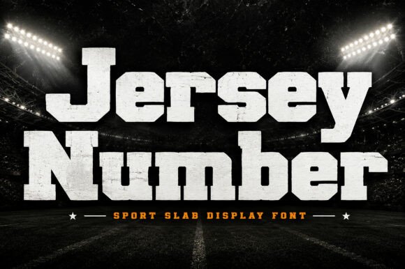 Jersey Number: The Bold Display Font for Authentic Brand Identity