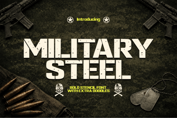 Military Steel: The Bold Font for Strong Handmade Branding