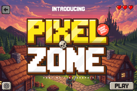 Pixel Zone: The Perfect Retro Display Font for Modern Web Design