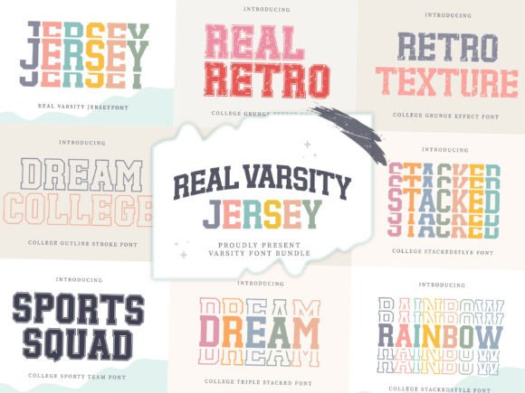 Real Varsity Jersey Bundle: The Ultimate Display Typeface for Campaigns