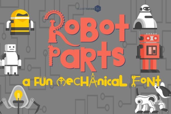 Robot Parts: A Display Typeface for Modern Editorial Design