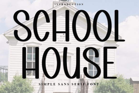 School House Typeface: A Festive Display Font for Web Design