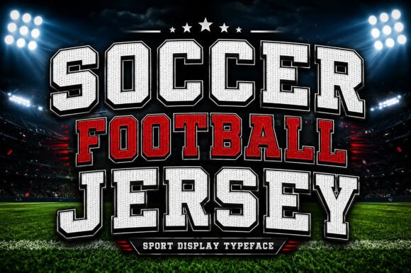 Soccer Football Jersey: The Dynamic Typeface for Bold Brand Identity