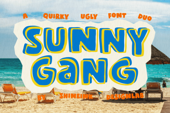 Sunny Gang: A Playful Display Typeface for Summer Brands