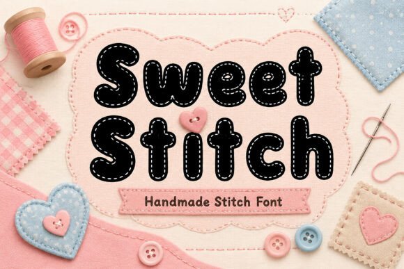 Sweet Stitch: The Perfect Display Font for Cozy Brand Identity