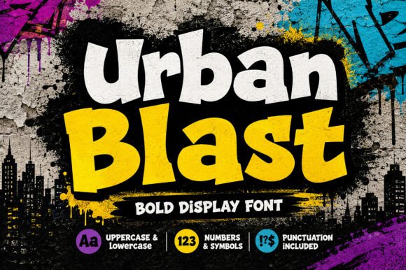 Urban Blast: A Bold Display Typeface for Editorial Design